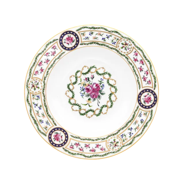 haviland-louveciennes-assiette-creuse-aile-blanche-porcelaine image 1