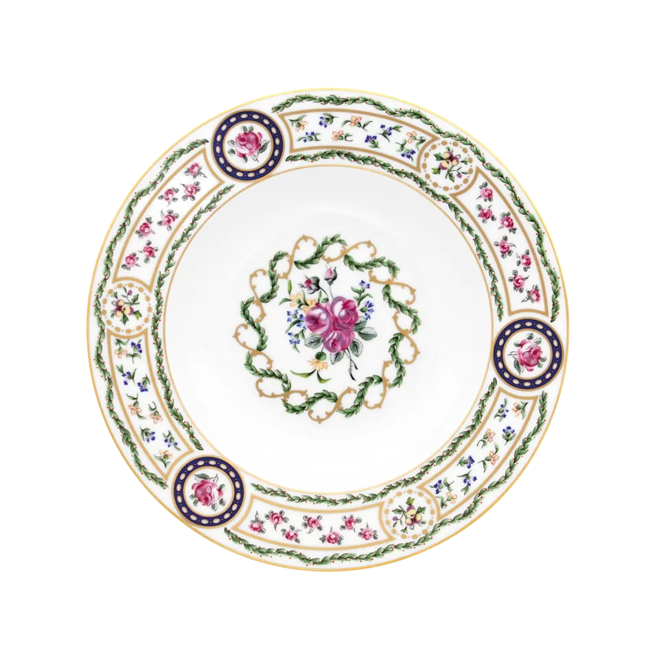 haviland-louveciennes-assiette-creuse-aile-blanche-porcelaine image 1