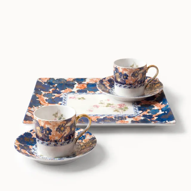 haviland-dammouse-service-caf-2-tasses-plateau-porcelaine image 1