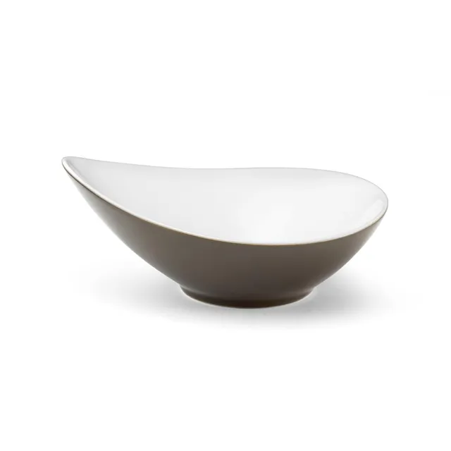 m-dard-de-noblat-sven-assiette-creuse-porcelaine-20-cm-taupe-fonc-x6 image 1