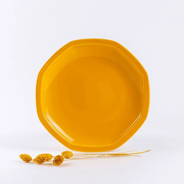 ogre-la-fabrique-intemporelle-assiette-plate-jaune-24-5-cm image 1