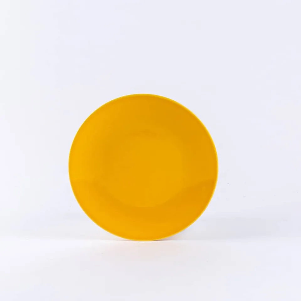 ogre-la-fabrique-assiette-dessert-porcelaine-jaune-moutarde-19-cm-2 image 1