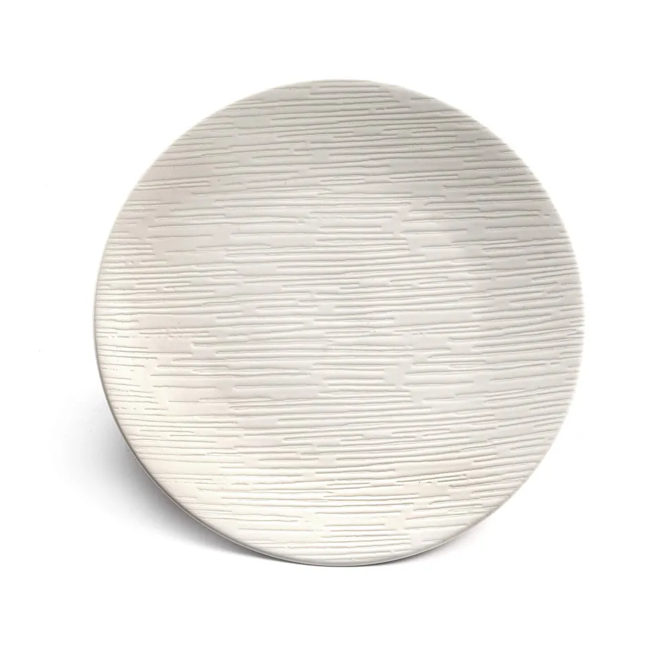 m-dard-de-noblat-magma-assiette-dessert-20-cm-lot-6-ivoire image 1