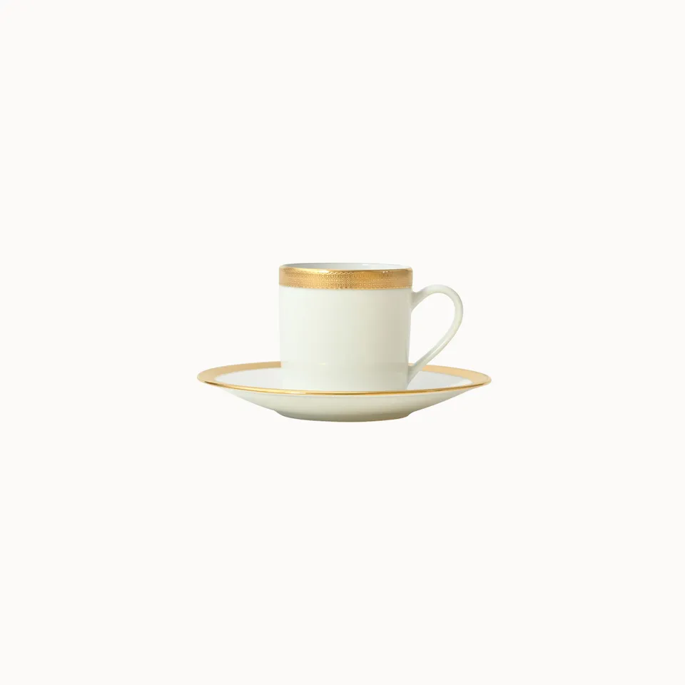 haviland-op-ra-or-tasse-caf-soucoupe-porcelaine image 1