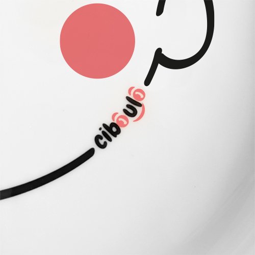 ciboulo-bonhomme-assiette-porcelaine-blanche-enfant image 2
