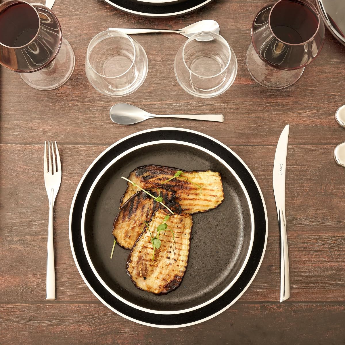 m-dard-de-noblat-aster-granit-assiette-gourmet-22-cm-lot-de-6-grise image 5