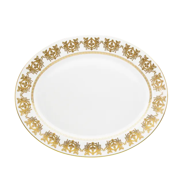 haviland-ritz-imp-rial-plat-ovale-blanc-porcelaine image 1