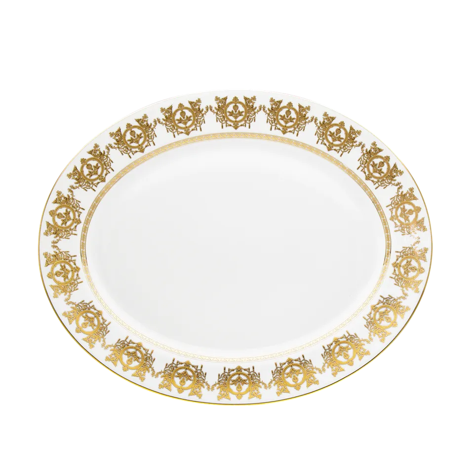 haviland-ritz-imp-rial-plat-ovale-blanc-porcelaine image 1