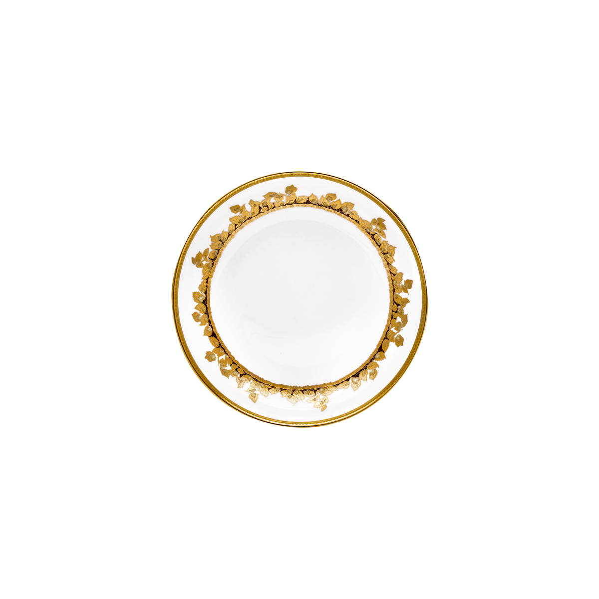 haviland-feuille-d-or-assiette-creuse-calotte-porcelaine-or image 1