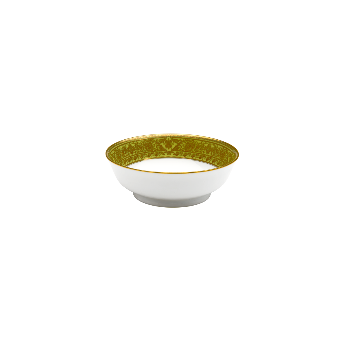 haviland-matignon-coupelle-fruits-porcelaine-vert-pomme-or image 1