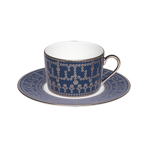 haviland-tiara-tasse-th-soucoupe-porcelaine-bleu-de-prusse image 1