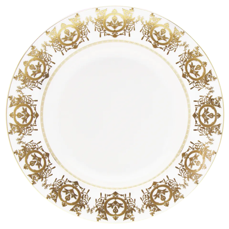 haviland-ritz-imp-rial-plat-rond-creux-blanc-porcelaine image 1