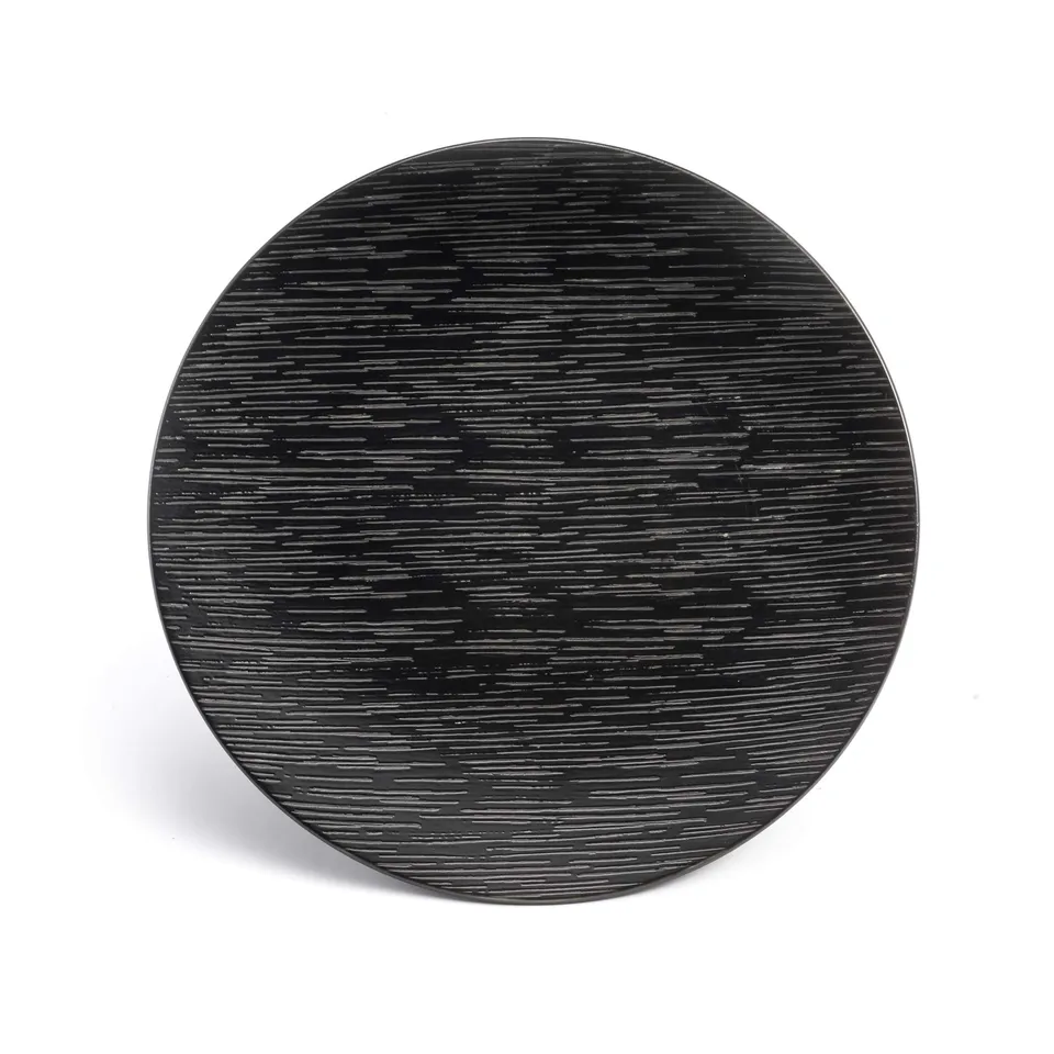 m-dard-de-noblat-magma-6-assiettes-plates-gr-s-noir-27-cm image 1