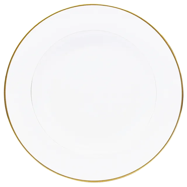 haviland-orsay-plat-rond-creux-porcelaine-bord-or image 1