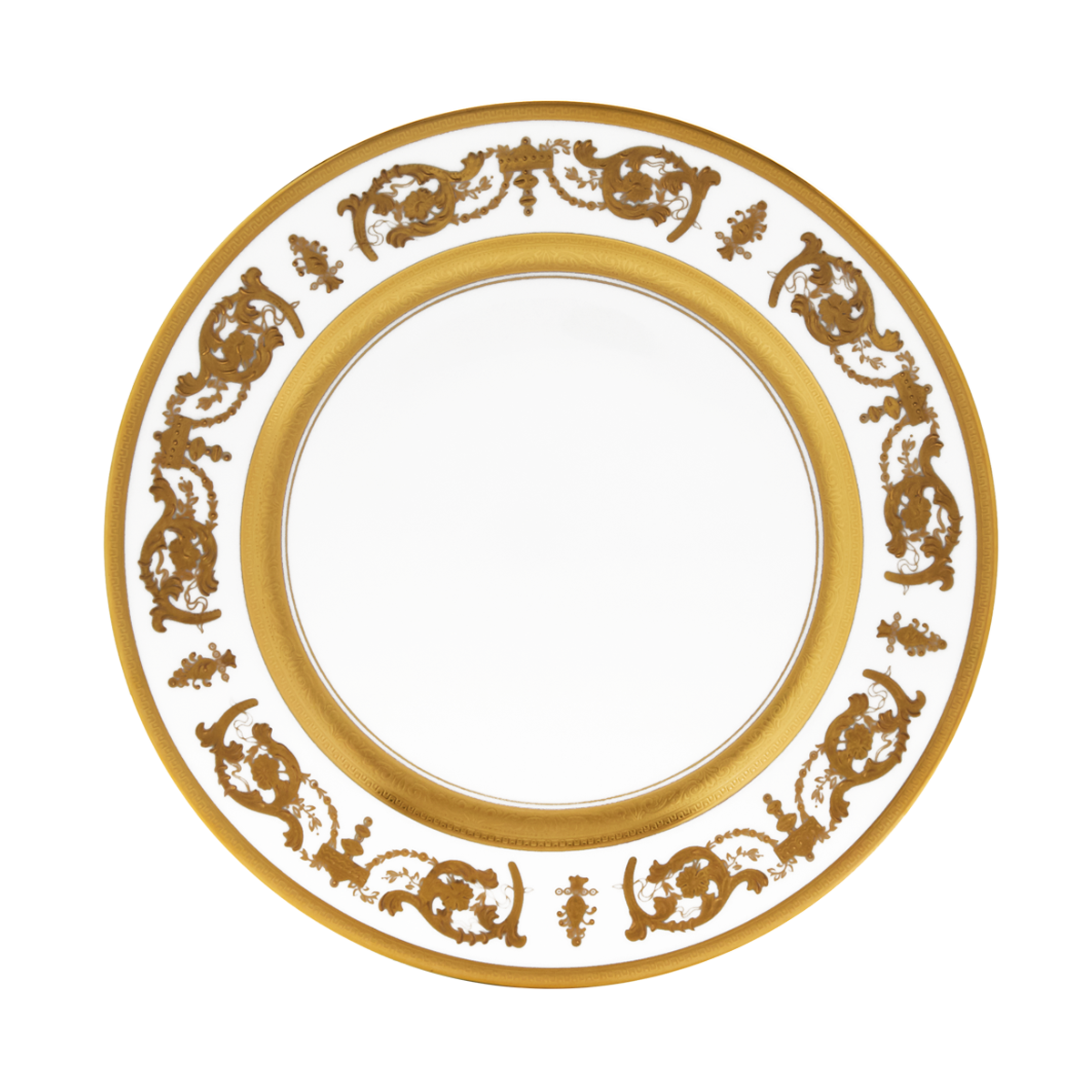 haviland-imp-rator-assiette-d-ner-porcelaine-blanc-or image 1