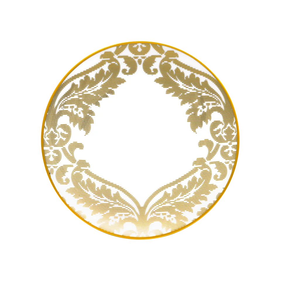 haviland-damass-assiette-dessert-blanche-porcelaine image 1