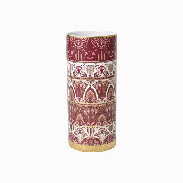 haviland-r-ves-du-nil-vase-28-cm-porcelaine-pourpre-or image 1
