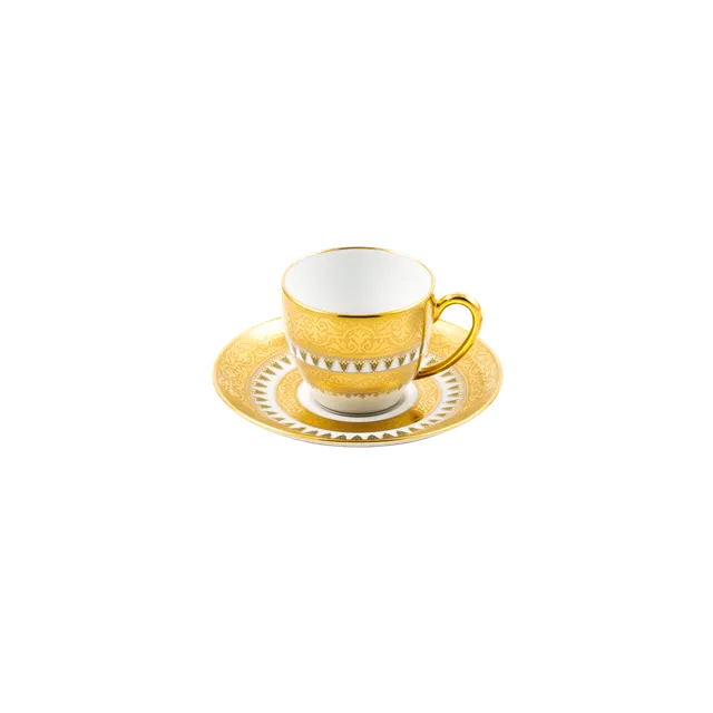 haviland-matrah-tasse-et-soucoupe-caf-porcelaine-blanche image 1