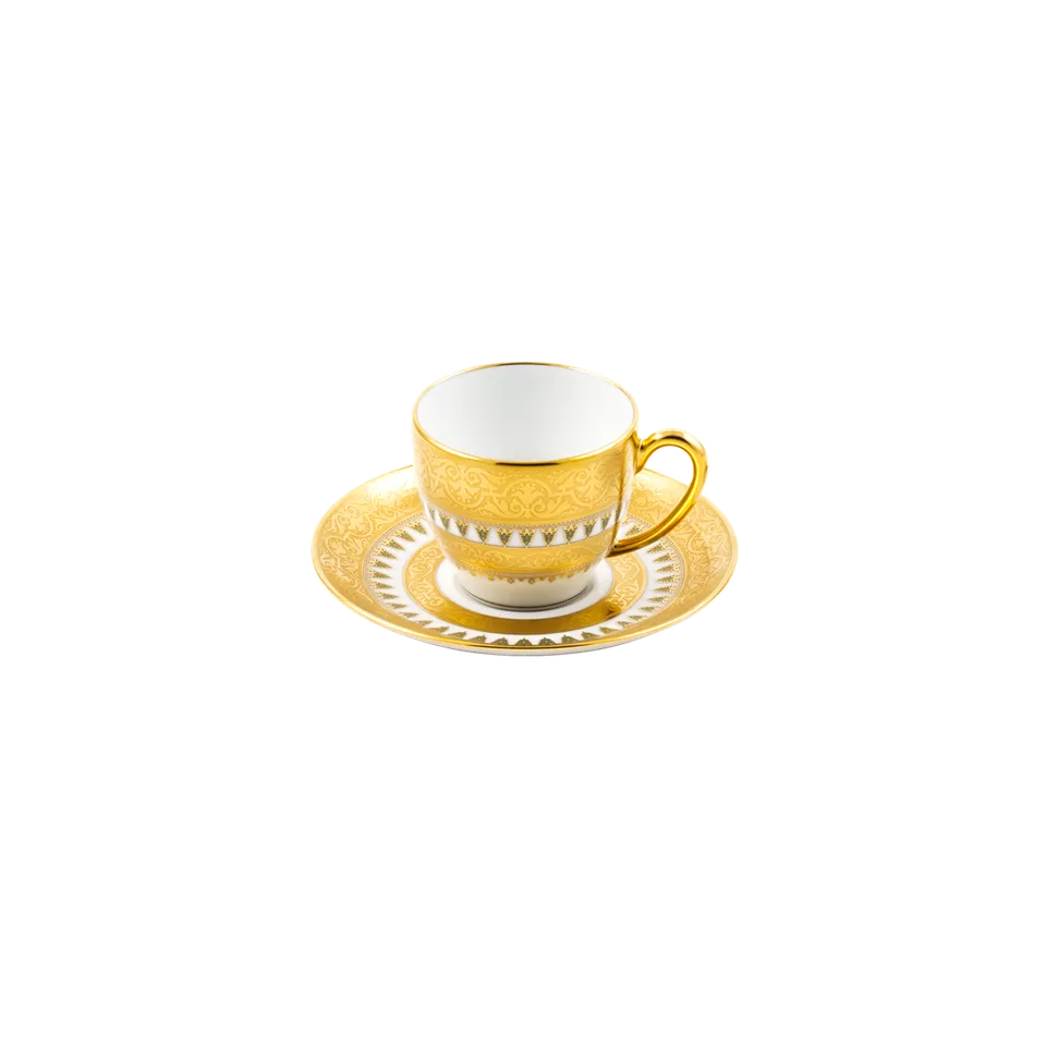 haviland-matrah-tasse-et-soucoupe-caf-porcelaine-blanche image 1