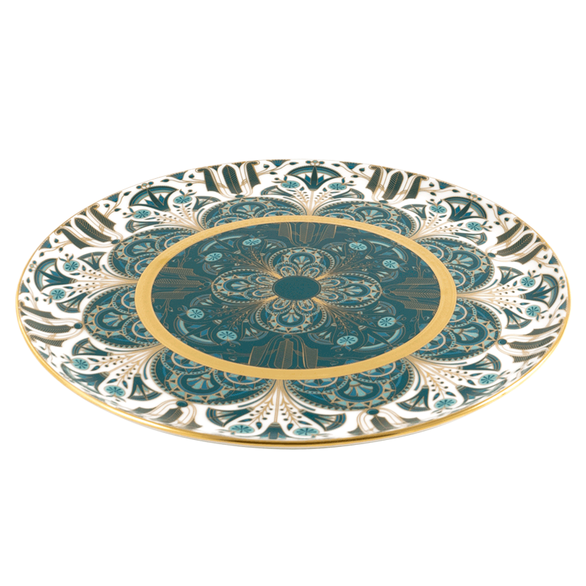 haviland-r-ves-du-nil-plat-tarte-vert-or image 2