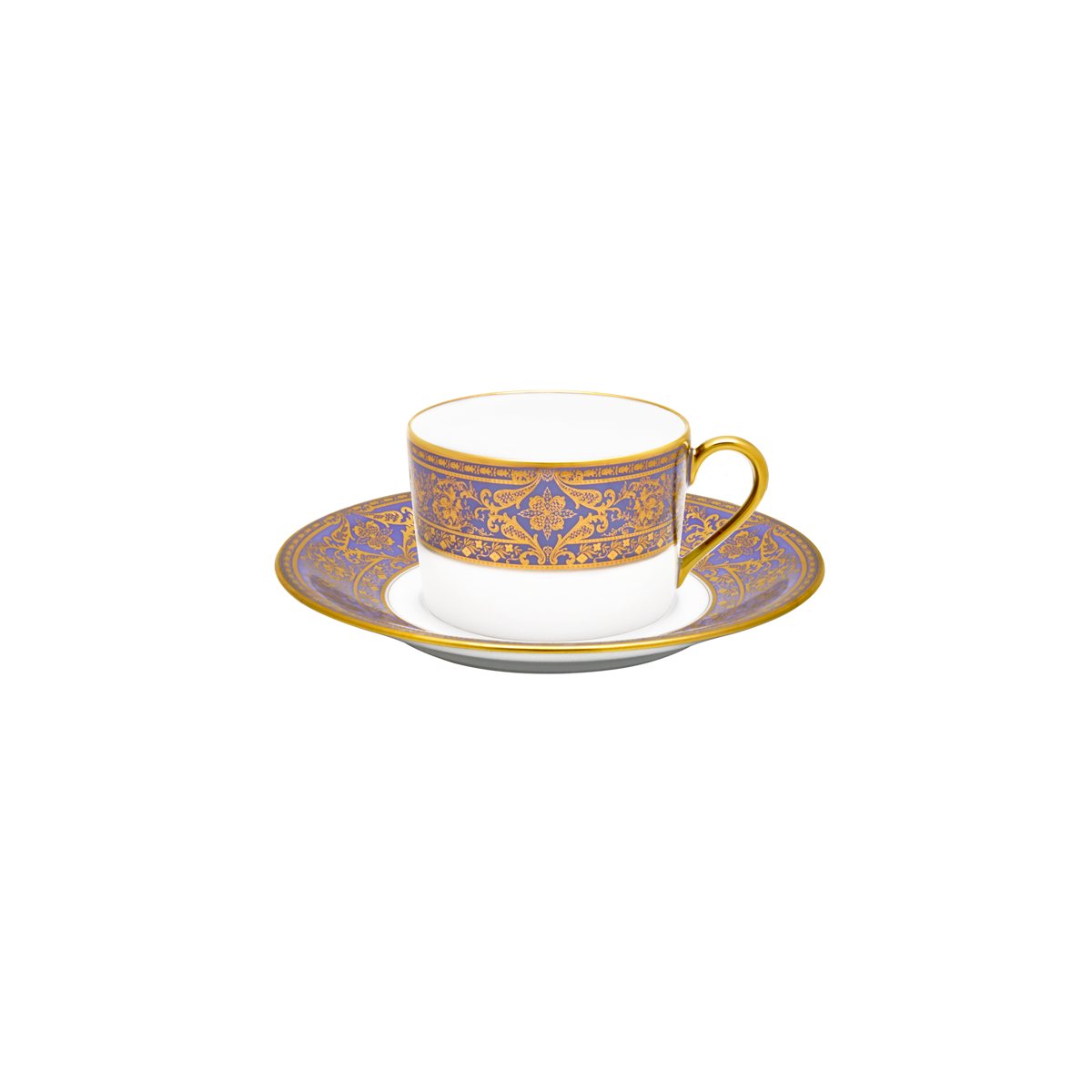 haviland-matignon-tasse-soucoupe-th-lavande-or image 1
