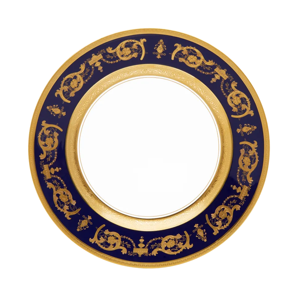 haviland-imp-rator-assiette-d-ner-bleu-de-four-or image 1