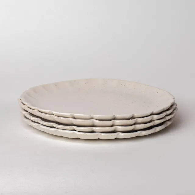 jeda-c-ramique-fleurs-set-assiettes-plates-25-cm-par-4-6 image 1