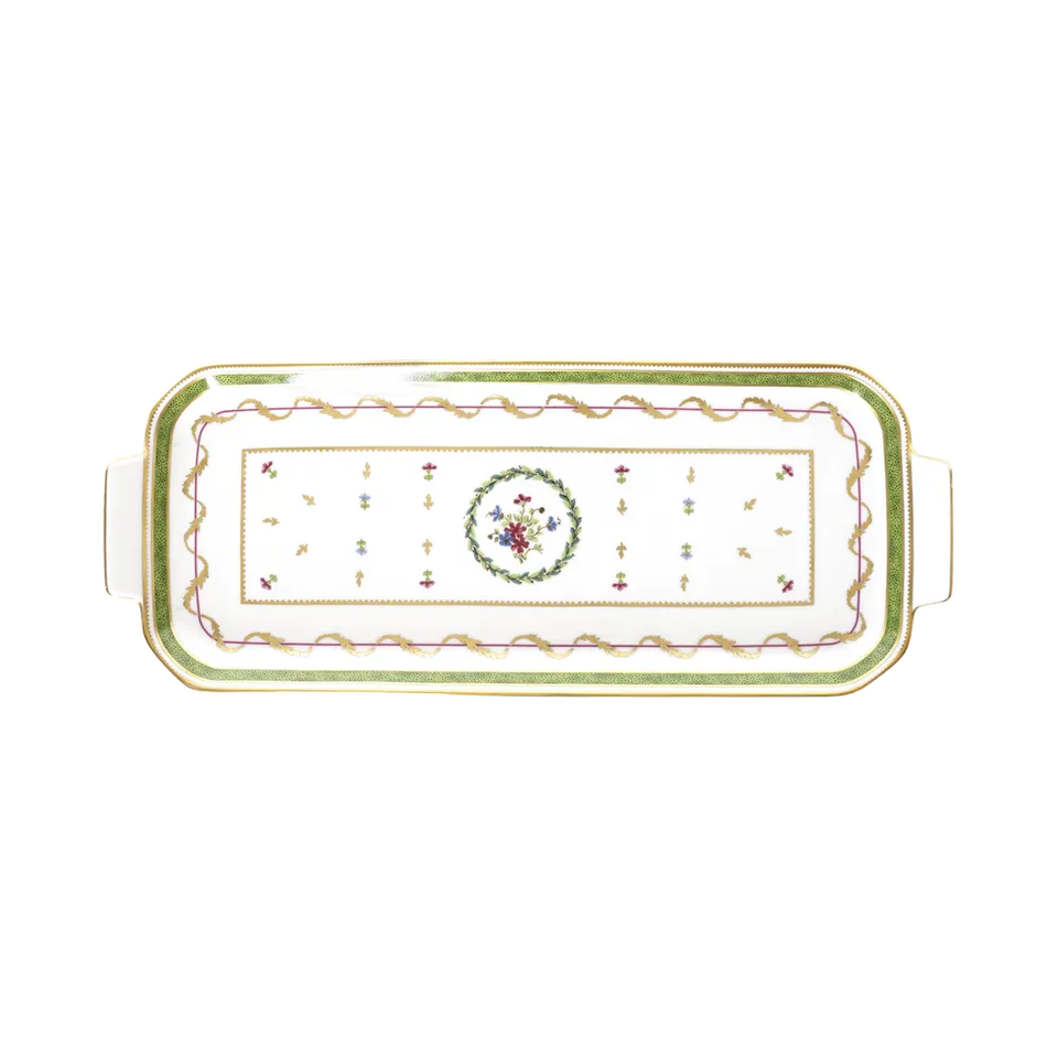 haviland-vieux-paris-vert-plat-cake-porcelaine-vert image 1