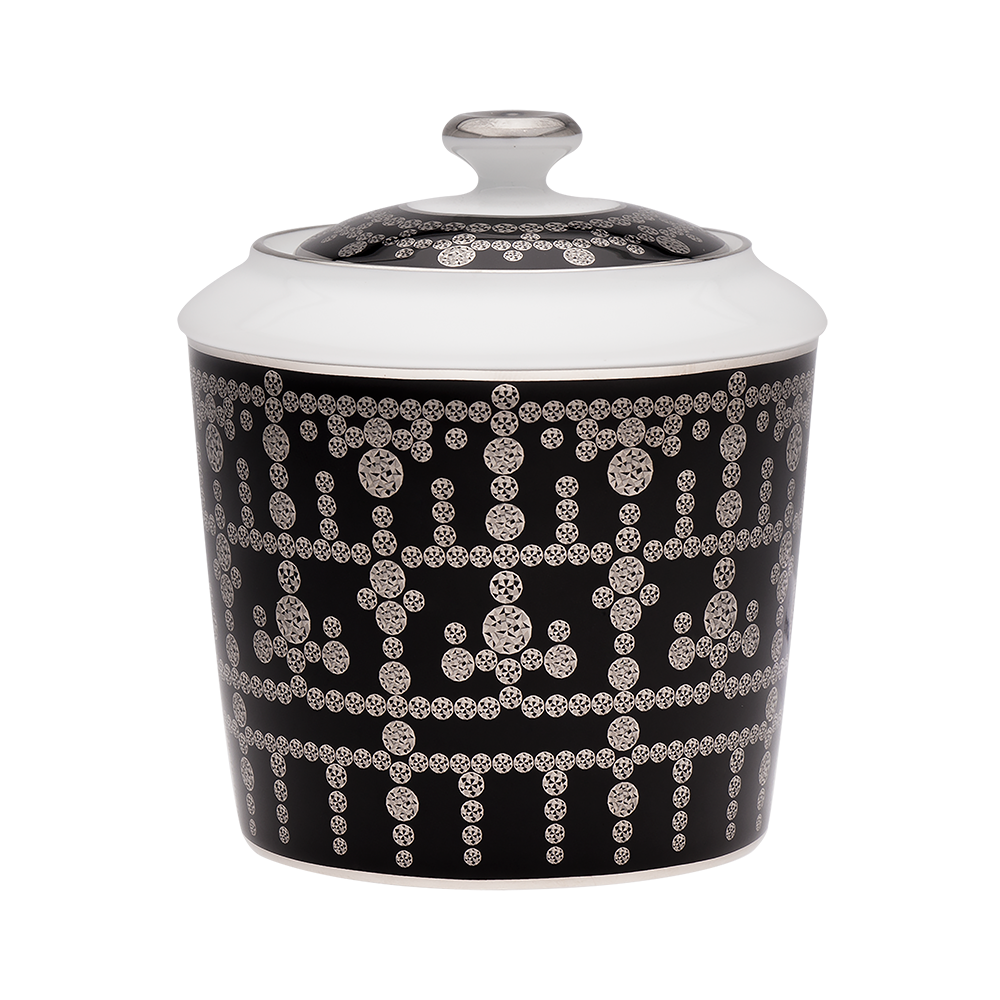haviland-tiara-sucrier-noir-platine-en-porcelaine image 1