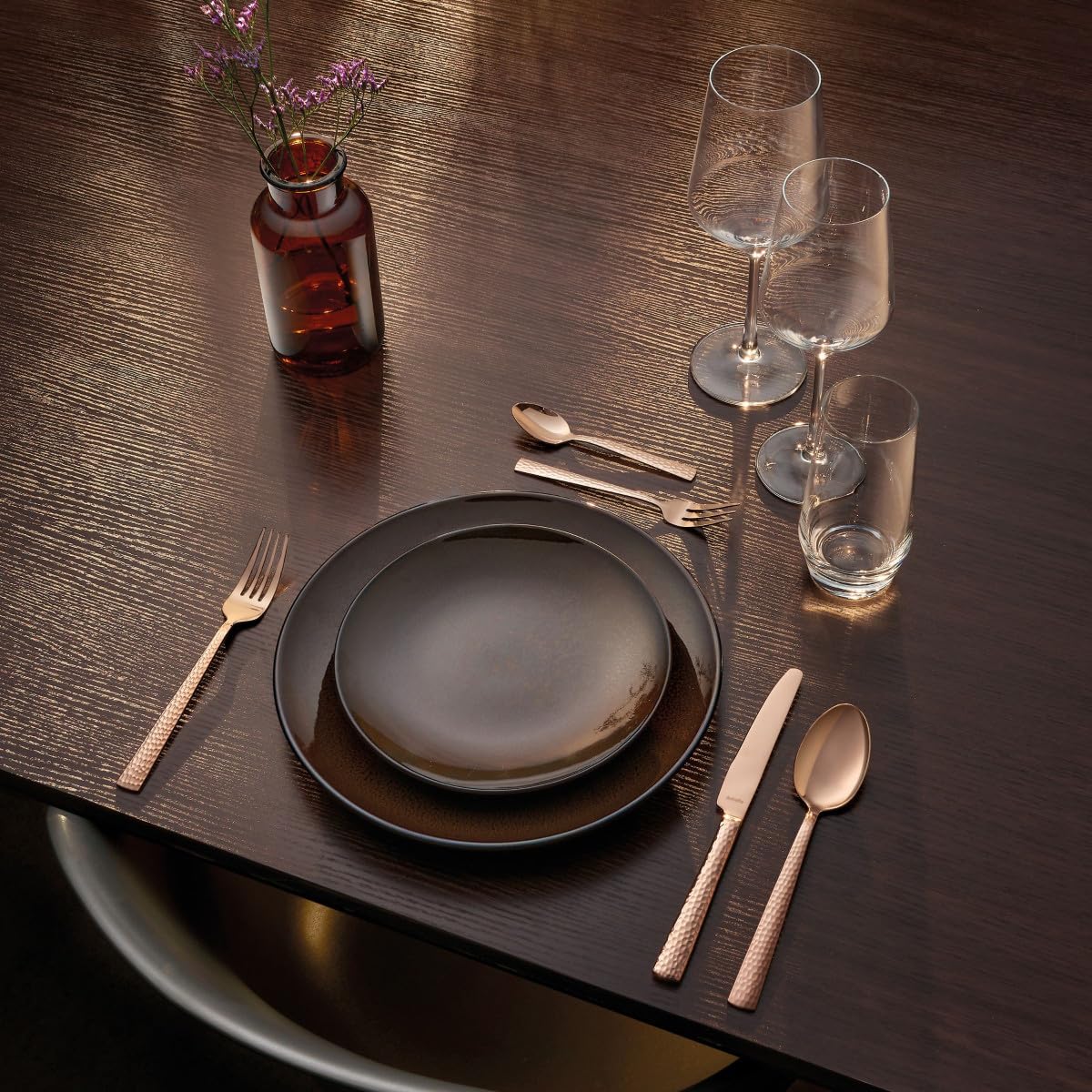m-dard-de-noblat-feeling-assiette-dessert-21-cm-lot-6-bronze image 2