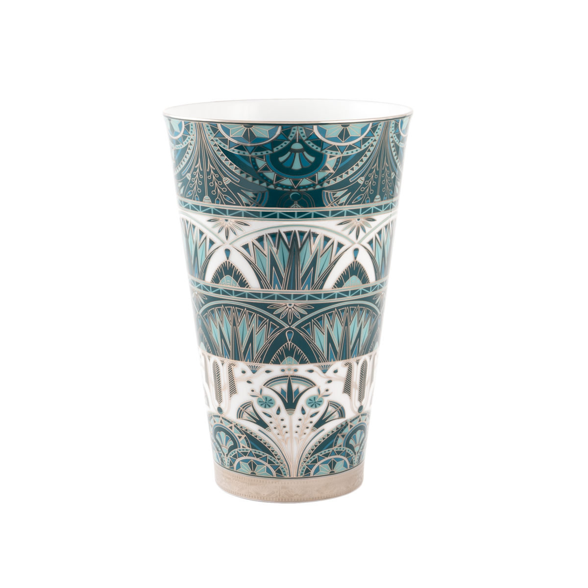 haviland-r-ves-du-nil-vase-grand-mod-le-vert-platine image 1