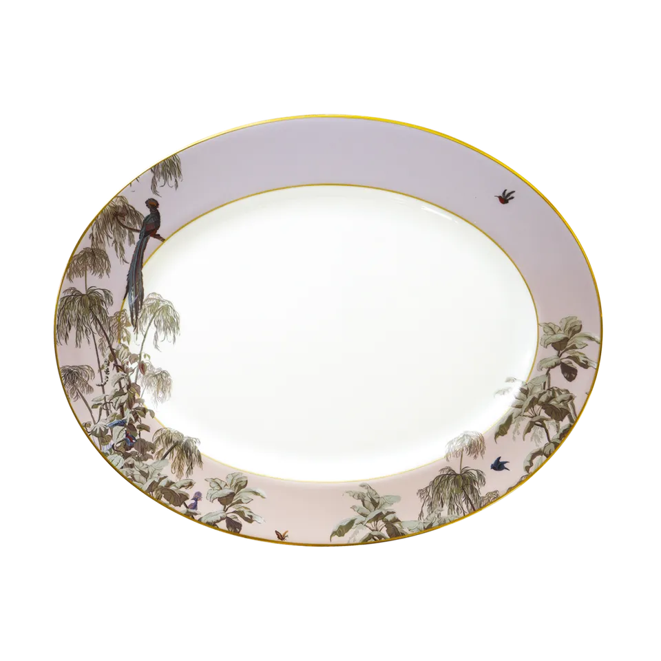 haviland-le-br-sil-plat-ovale-porcelaine-tropical image 1
