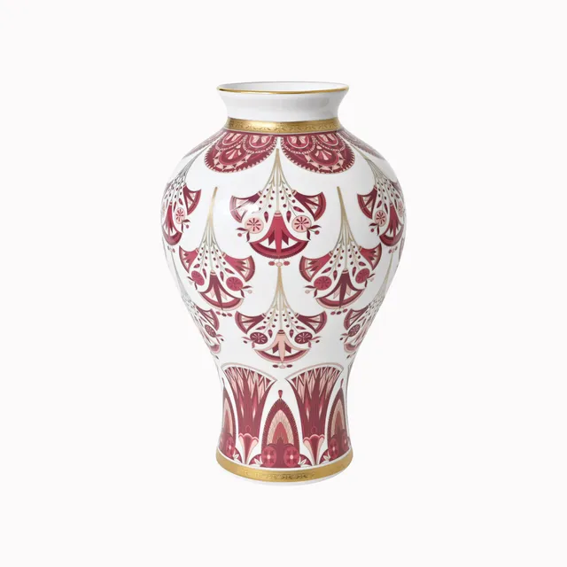 haviland-r-ves-du-nil-vase-35cm-pourpre-or-porcelaine image 1