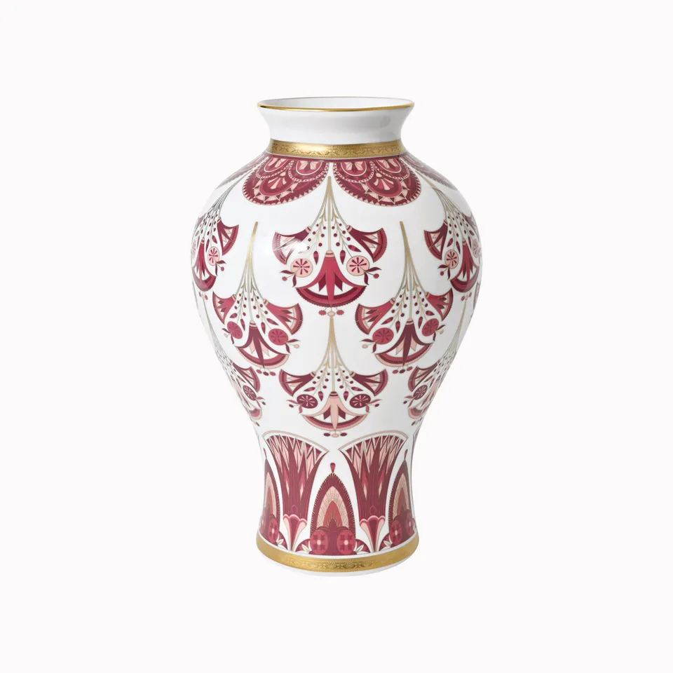 haviland-r-ves-du-nil-vase-35cm-pourpre-or-porcelaine image 1