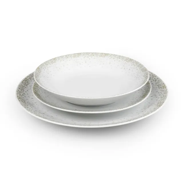 m-dard-de-noblat-byblos-service-18-assiettes-porcelaine-blanc-dor image 1