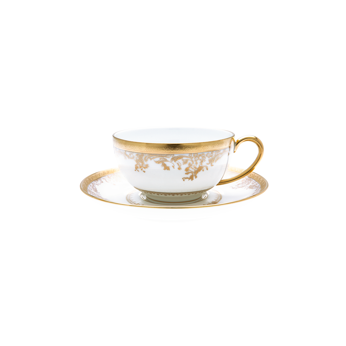 haviland-diplomate-tasse-et-soucoupe-d-jeuner-porcelaine image 1