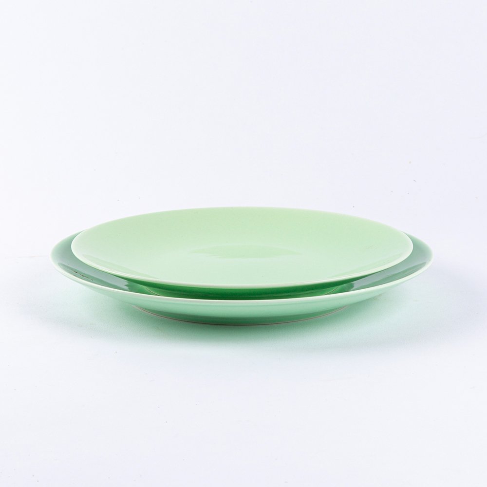 ogre-la-fabrique-essentielle-grande-assiette-plate-porcelaine-vert-amande-25-cm image 2