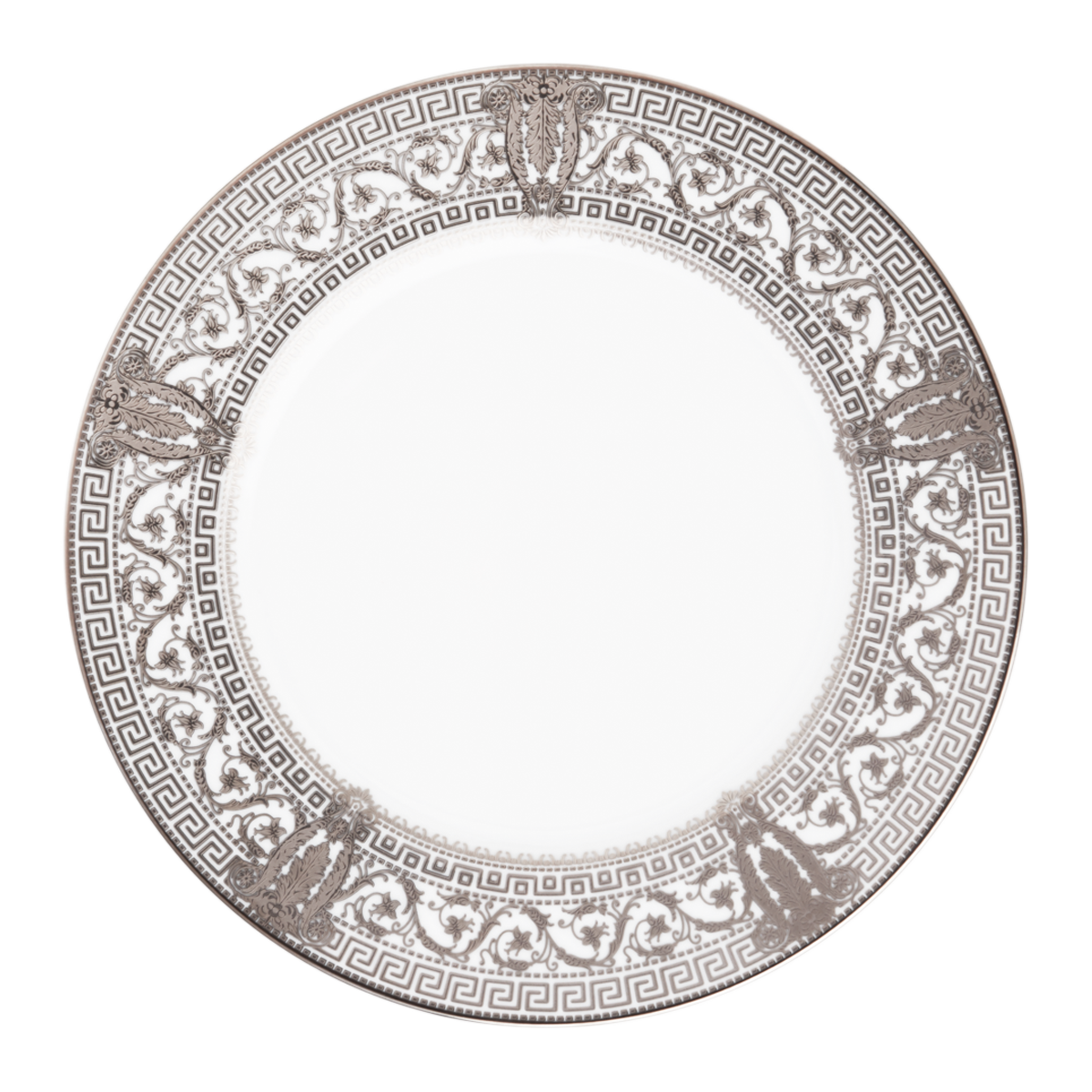haviland-salon-murat-assiette-d-ner-porcelaine-blanc-platine image 1