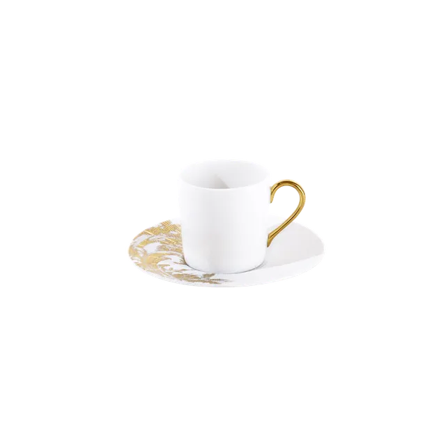 haviland-stanislas-tasse-caf-et-soucoupe-or-porcelaine image 1