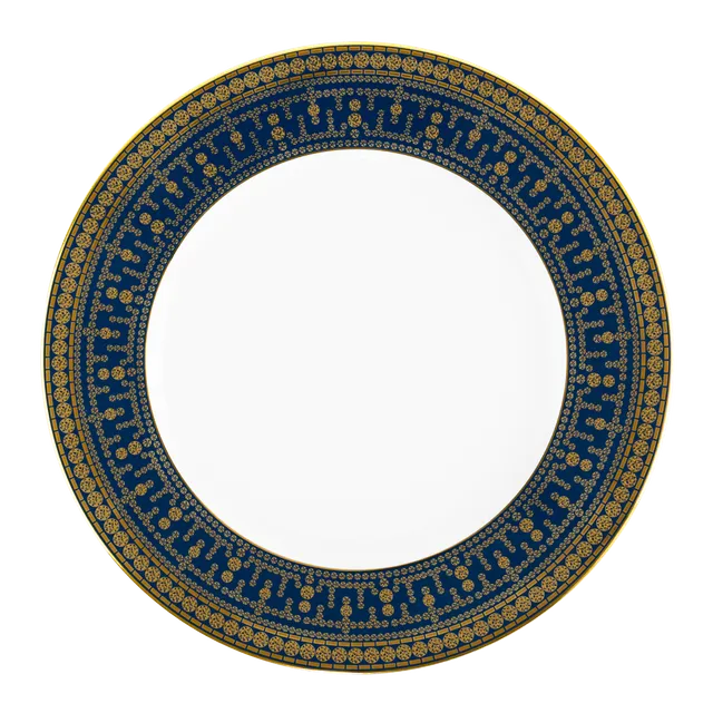 haviland-tiara-assiette-d-ner-porcelaine-bleu-prusse-or image 1