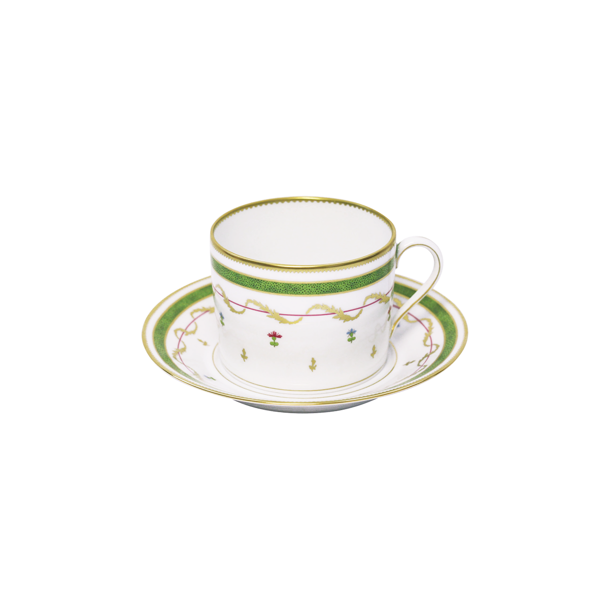 haviland-vieux-paris-vert-tasse-d-jeuner-porcelaine image 1