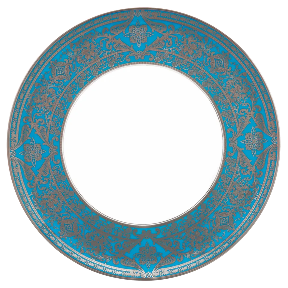 haviland-matignon-plat-tarte-porcelaine-bleu-piscine image 1