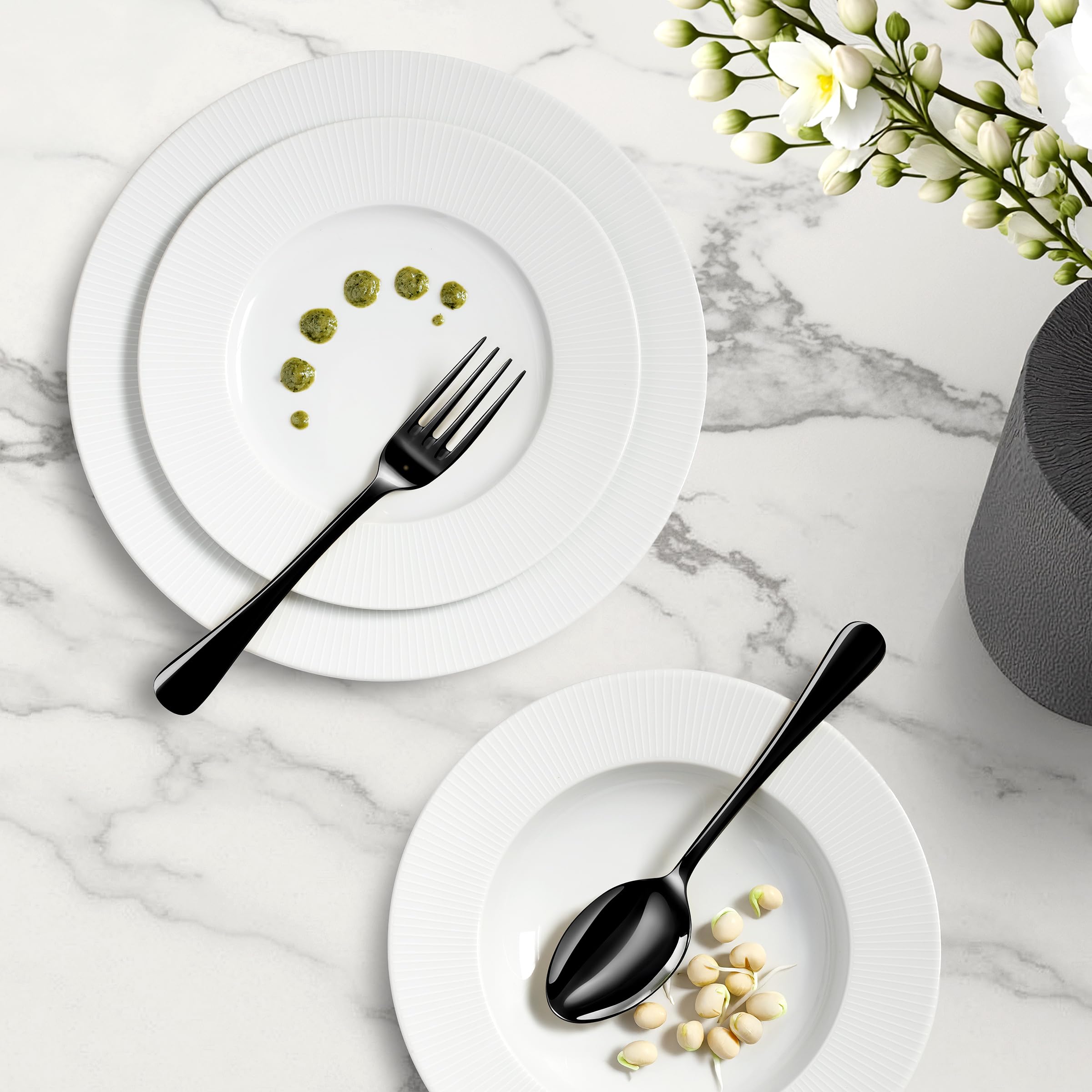 m-dard-de-noblat-linus-service-18-assiettes-gr-s-blanc-relief image 6