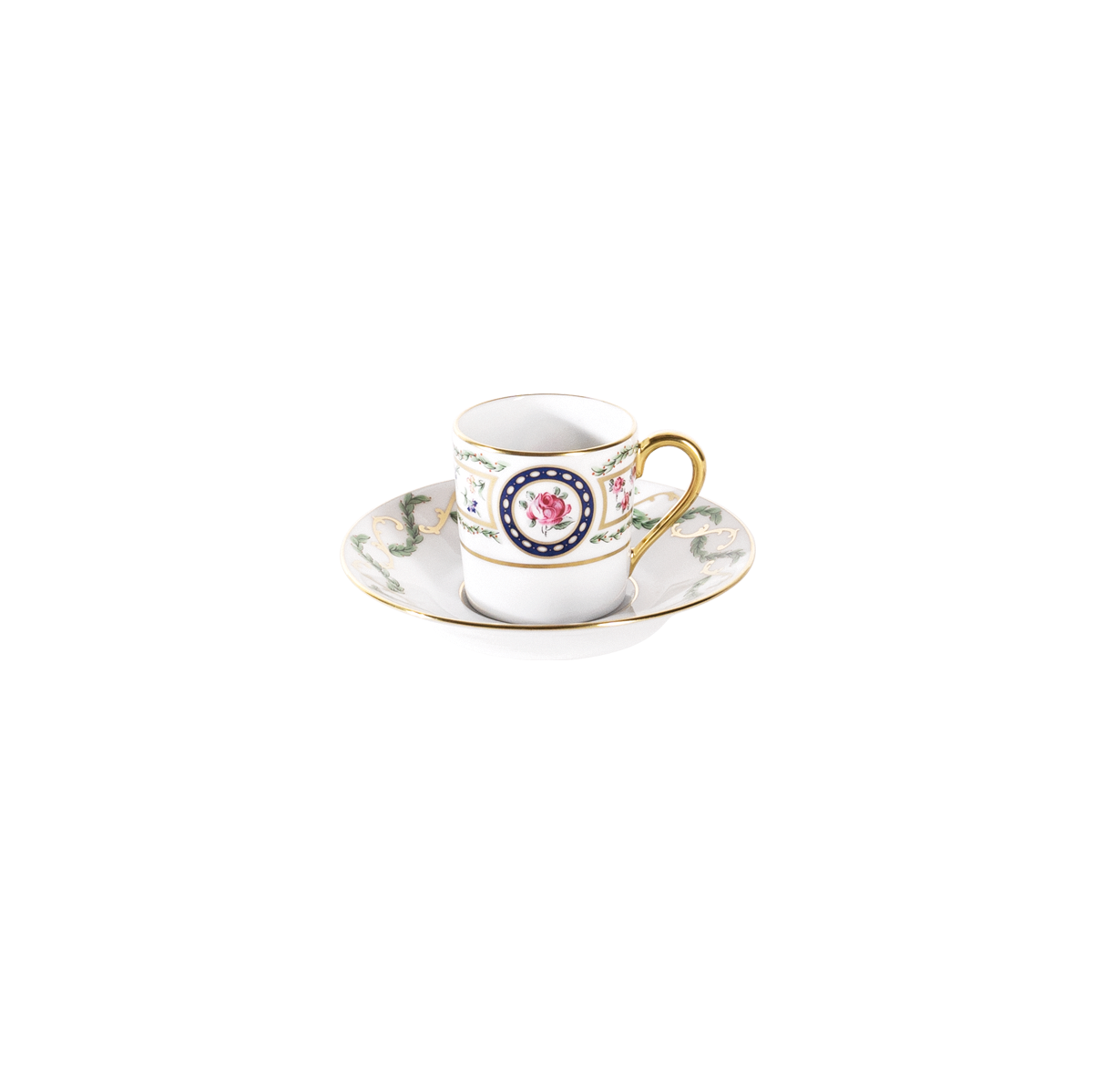haviland-louveciennes-tasse-expresso-et-soucoupe-porcelaine image 1