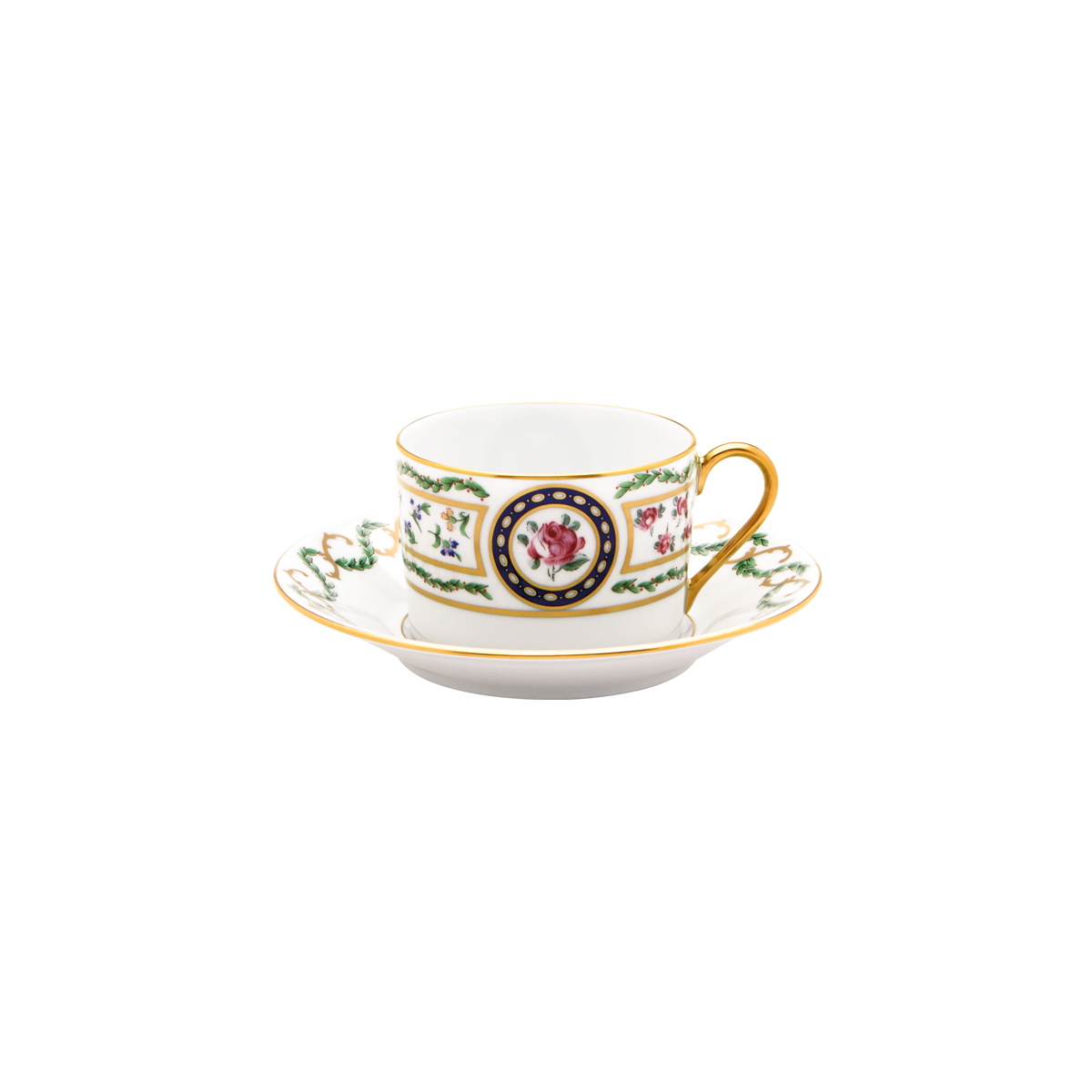 haviland-louveciennes-tasse-et-soucoupe-th-porcelaine image 1