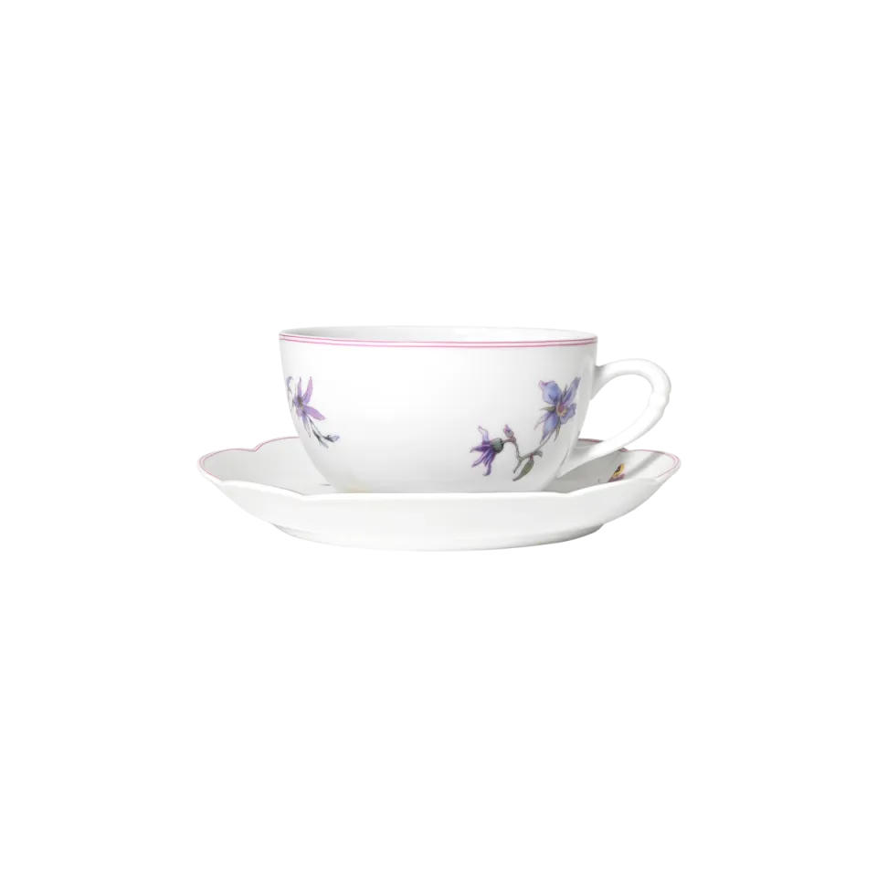 haviland-h-ritage-fleurs-d-auteuil-tasse-th-et-soucoupe image 1