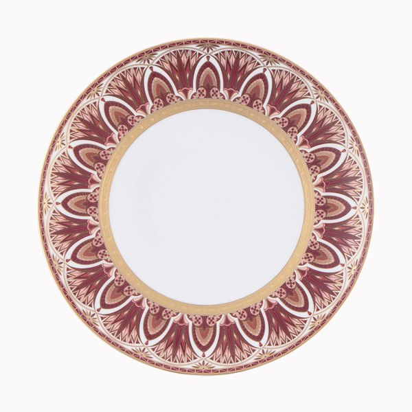 haviland-r-ves-du-nil-assiette-d-ner-pourpre-or-porcelaine image 1
