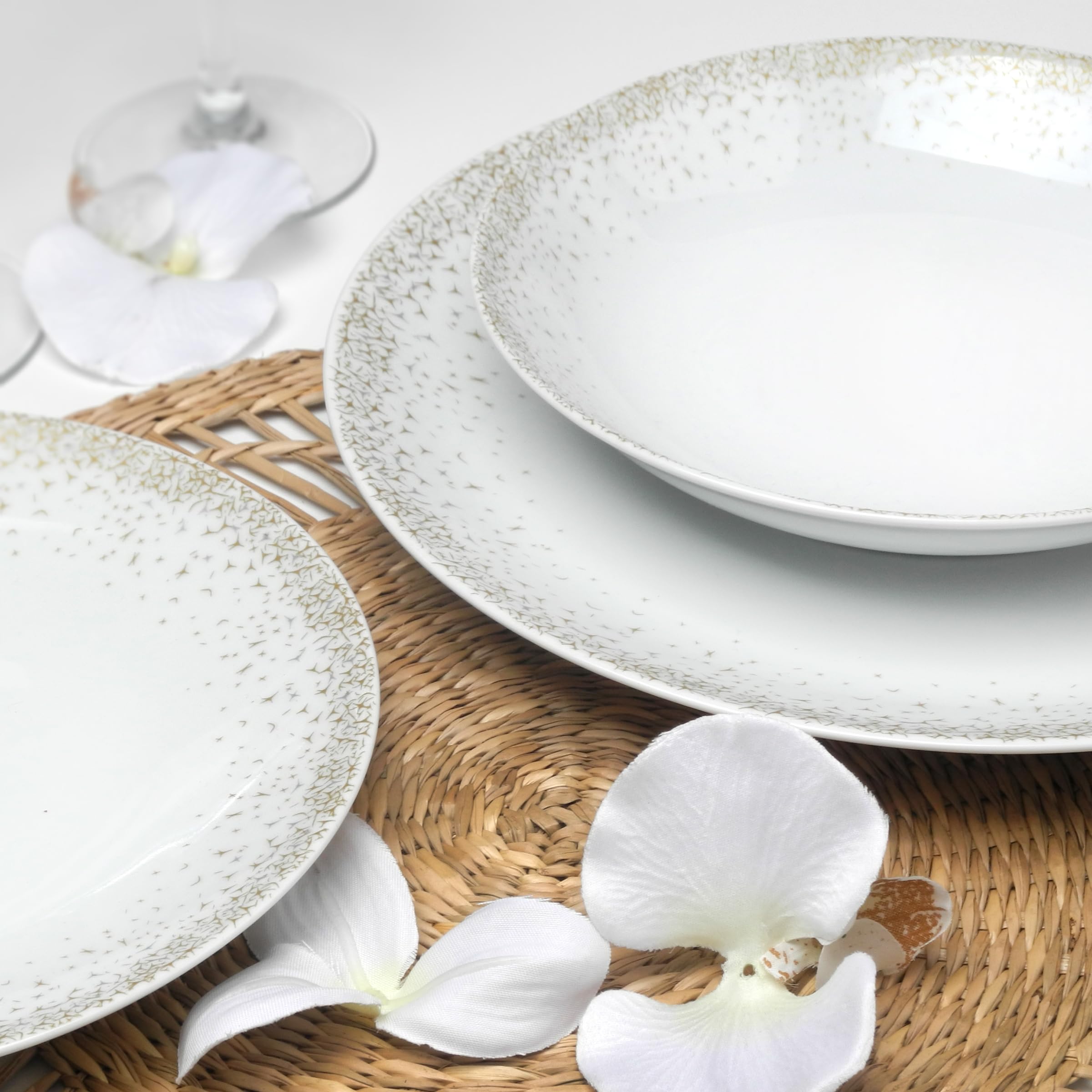 m-dard-de-noblat-byblos-6-assiettes-dessert-porcelaine-blanc-dor image 2