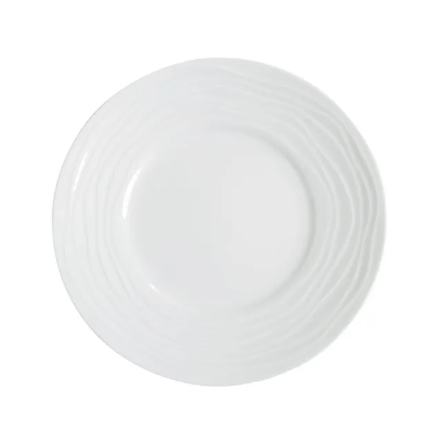 m-dard-de-noblat-onde-assiette-dessert-porcelaine-blanc-lot-6 image 1