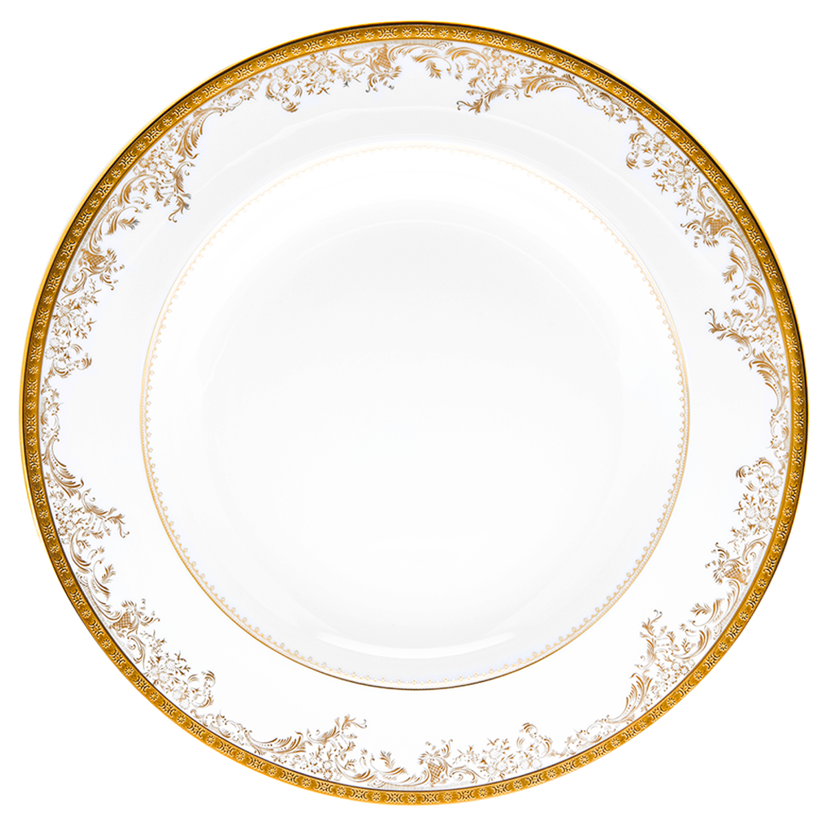 haviland-diplomate-plat-rond-creux-porcelaine-blanche image 1